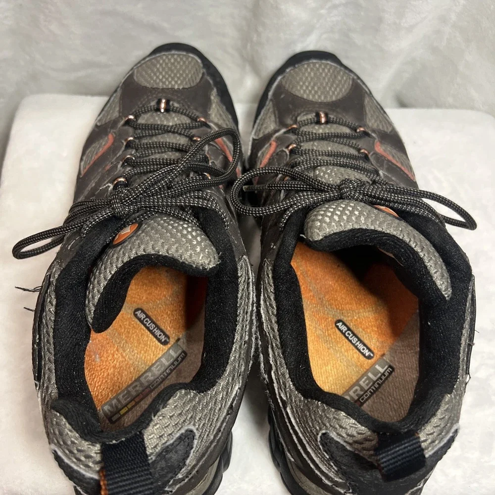 Merrell Moab Gore-Tex XCR Vibram Trail Hiking Shoes Men's 9.5 Gray Brown